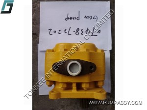07438-72202 D355A-3 SD42 Komatsu Steering Pump, hydraulic gear pump